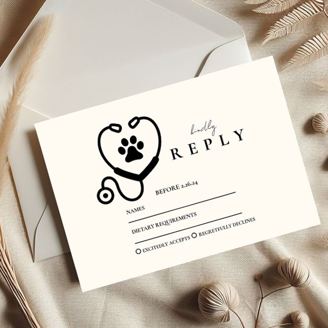 Veterinarian Graduation Party RSVP Card (Creator Uploaded)