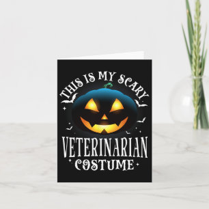 Veterinarian Halloween Matching Pajama Costume Card