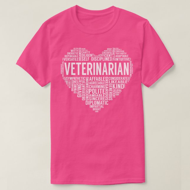 Veterinarian Heart T-Shirt (Design Front)