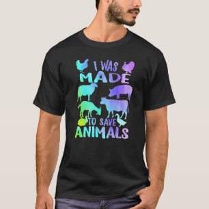Veterinarian I Made To Save Animals Vet School Gra T-Shirt