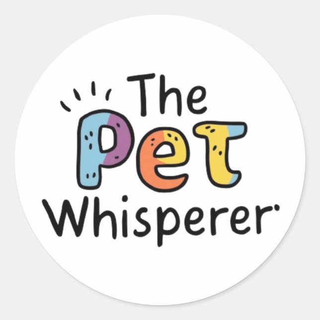 Veterinarian in the making classic round sticker (Front)