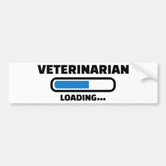 Veterinarian loading bumper sticker (Front)