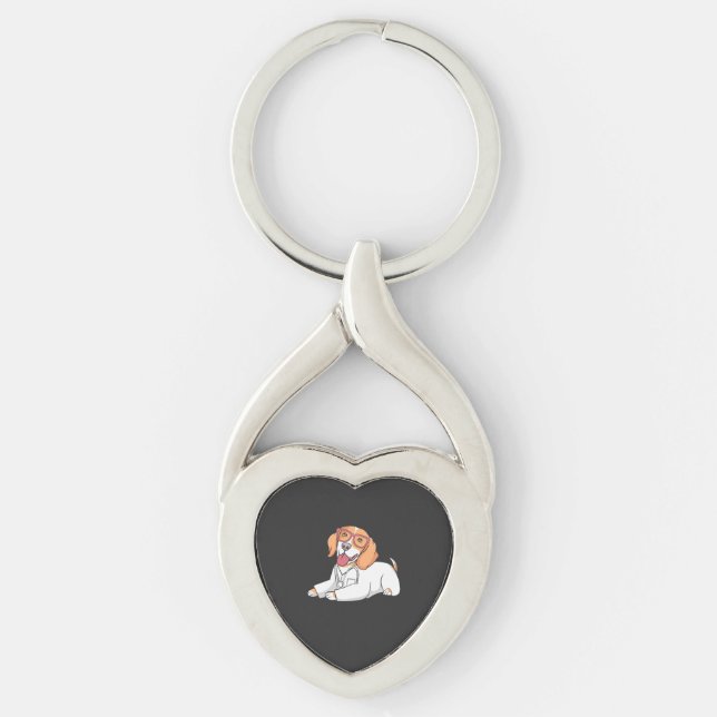 Veterinarian Medical Receptionist Key Ring (Front)