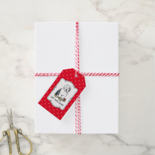 Veterinarian Old English Sheepdog Cute Get Well Gift Tags