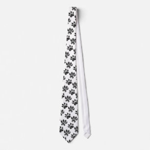 Veterinarian Paw Print Dog Cat Lover Tie
