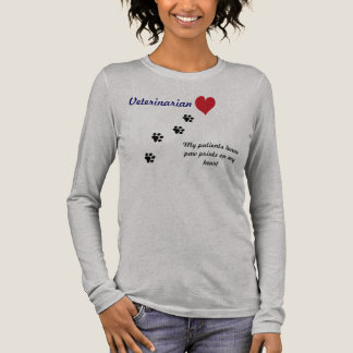 Veterinarian-Paw prints on my heart #2 Tri-Blend Shirt