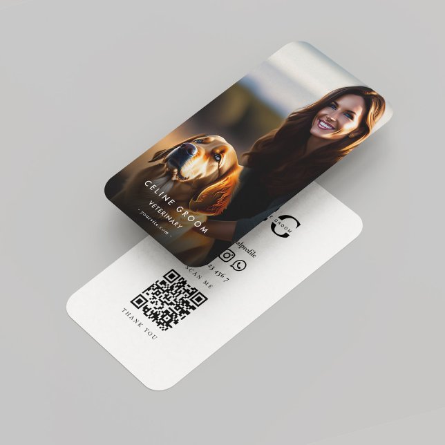 Veterinarian Pet Groom Care | Dog Expert Qr Calling Card (Veterinarian Pet Groom Care | Dog Expert Qr Calling Card
)