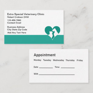 Veterinarian Pet Hospital Business Cards