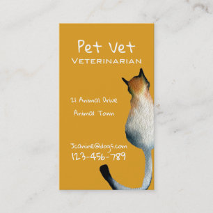 Veterinarian pet professional Business Card