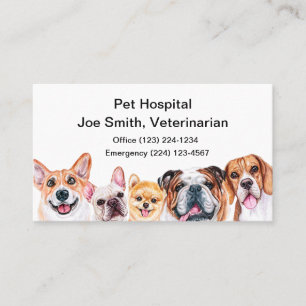 Veterinarian Pet Service Business Card