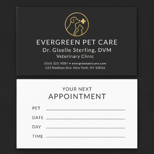 Veterinarian Pet Vet Professional Appointment Card
