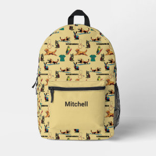 Veterinarian printed backpack