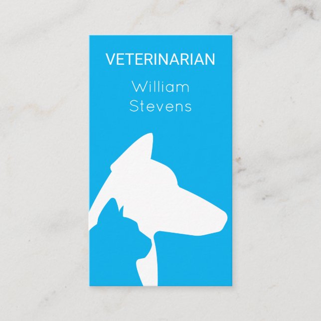 Veterinarian service cat dog business card (Front)