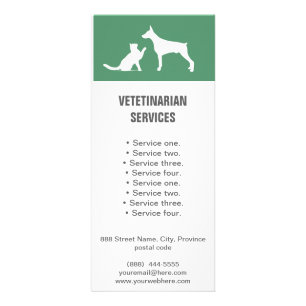 Veterinarian Services brochure rack card