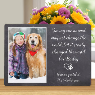 Veterinarian Thank You Veterinary Dog Pet Photo Plaque