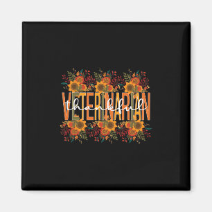 Veterinarian Thanksgiving Doctor Veterinarian Magnet