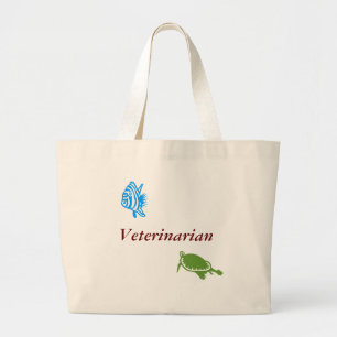 Veterinarian-Under the Sea Large Tote Bag