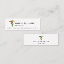 Veterinarian V symbol of Caduceus 1