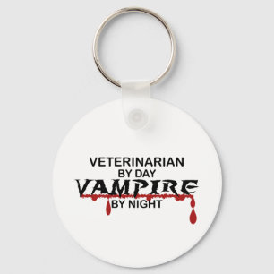 Veterinarian Vampire by Night Key Ring