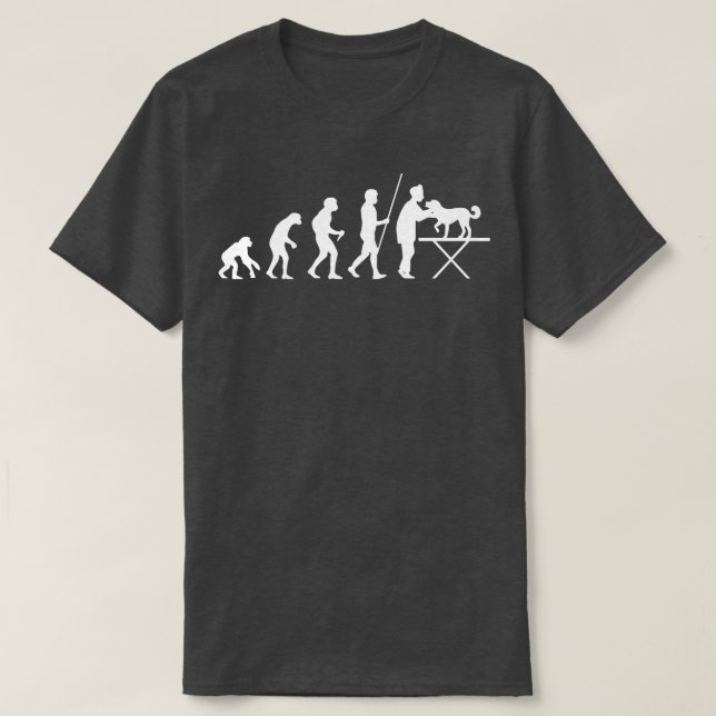 Veterinarian Vet Evolution T-Shirt (Design Front)