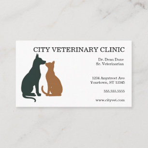 Veterinarian Veterinarian Clinic Hospital Business Card