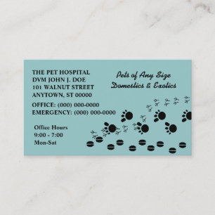 VETERINARIAN VETS PET SERVICE BUSINESS CARDS