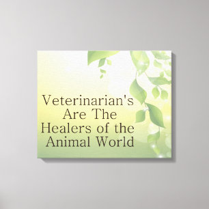 Veterinarians Are Healers Canvas Print