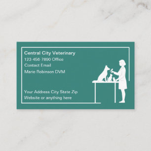 Veterinary Animal Medical Business Cards