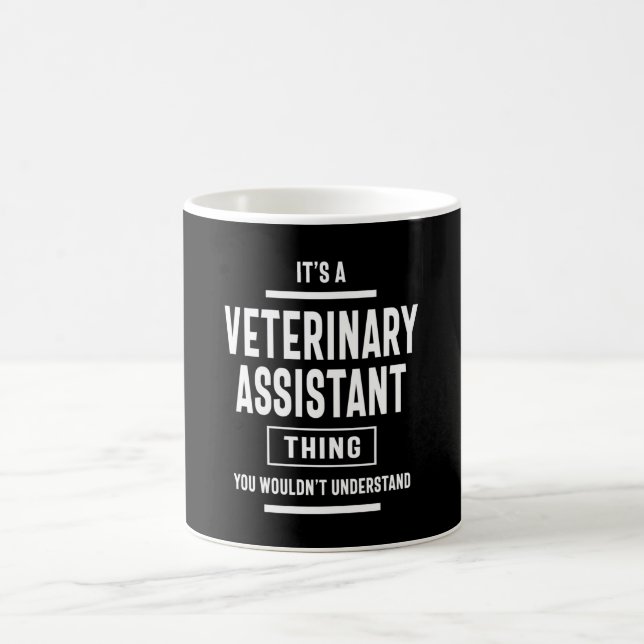 Veterinary Assistant Job Title Gift Coffee Mug (Center)