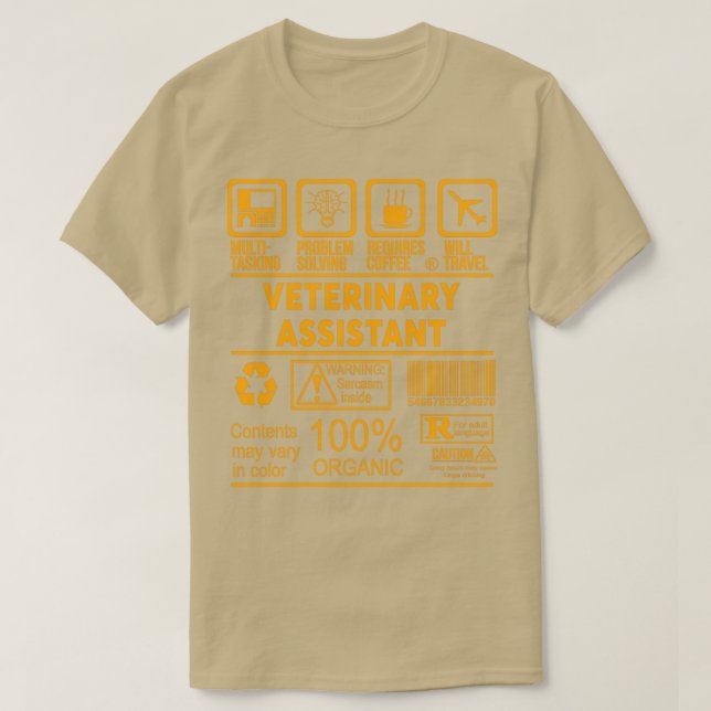 VETERINARY ASSISTANT NICE DESIGN 2017 2 T-Shirt (Design Front)