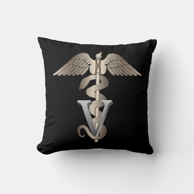 Veterinary Caduceus Cushion (Front)