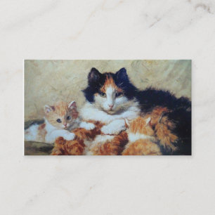 Veterinary Clinic Cat Boarding - Two Sided Business Card