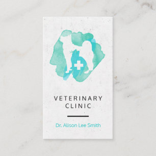 Veterinary Clinic Cross Veterinarian  Business Card