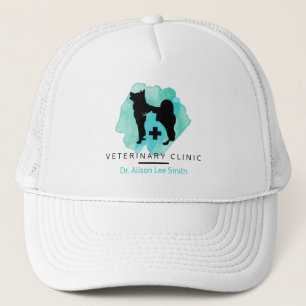 Veterinary Clinic Cross Veterinarian Trucker Hat
