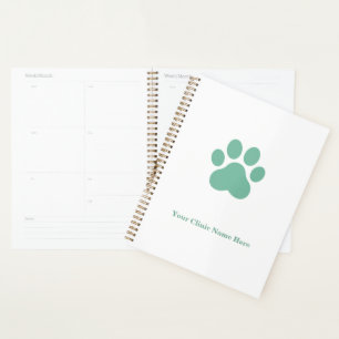 Veterinary Clinic Custom Name and Logo Planner