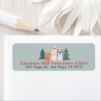 Veterinary Clinic Pet Business Christmas Address