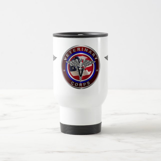 Veterinary Corps  Travel Mug (Center)