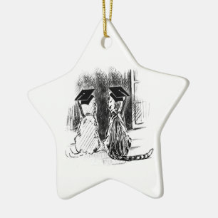 Veterinary Graduation Dog and Cat, Star Ornament