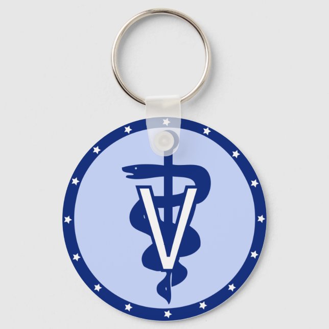 veterinary logo 2 key ring (Front)