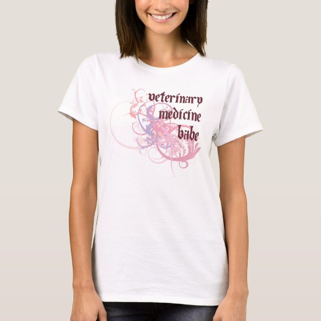 Veterinary Medicine Babe T-Shirt (Front)