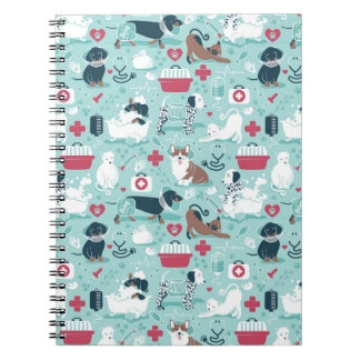 Veterinary medicine, dogs and cats friends notebook