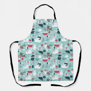 Veterinary medicine, dogs and cats friends tote apron