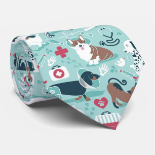 Veterinary medicine, dogs and cats friends tote tie