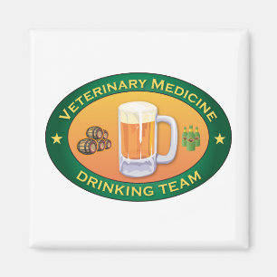 Veterinary Medicine Drinking Team Magnet