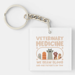Veterinary Medicine funnu pet Key Ring