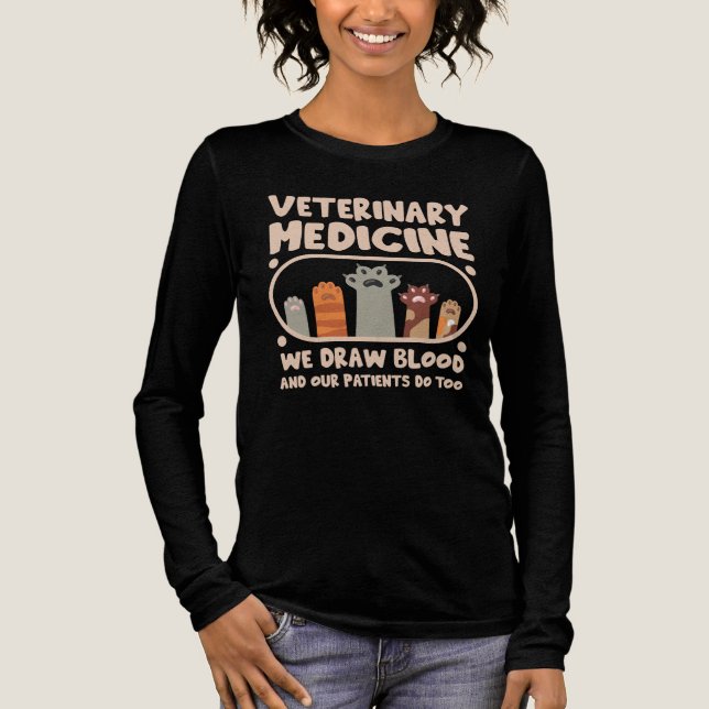 Veterinary Medicine funnu pet Tri-Blend Shirt (Front)