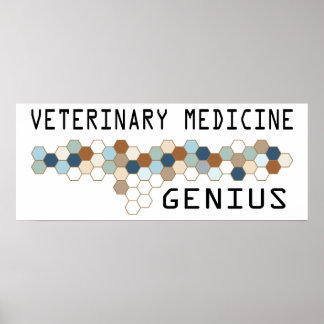 Veterinary Medicine Genius Poster