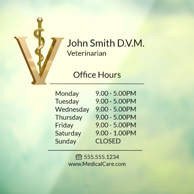 Veterinary Medicine Gold V Vet Opening Hours (Sheet 3)