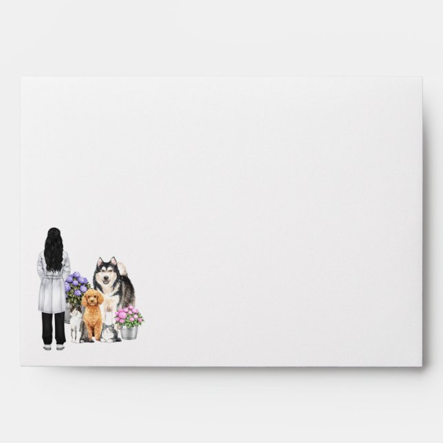Veterinary Medicine Graduation Invitation Envelope (Front)