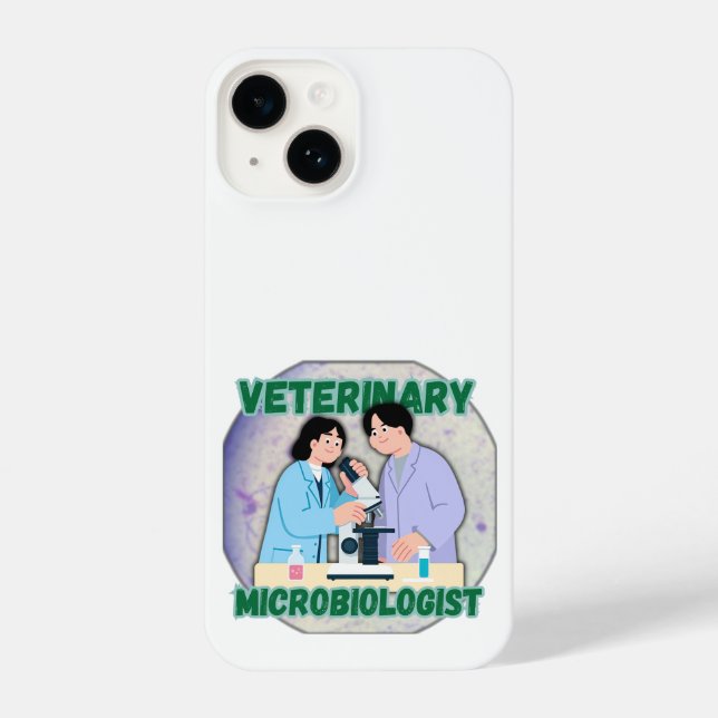 Veterinary Microbiologist – Lab Science Design iPhone Case (Back)